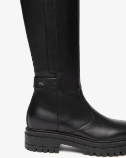Stivali Donna in Pelle e Materiale Tecnico