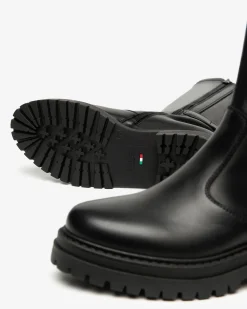 Stivali Donna in Pelle e Materiale Tecnico