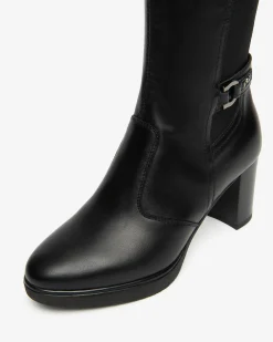 Stivali Donna in Pelle e Tessuto