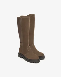 Stivali Donna in Suede e Materiale Tecnico