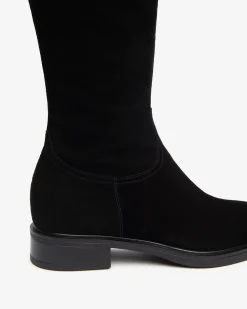 Stivali Donna in Suede e Pelle