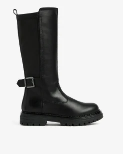 Stivali Teen da Ragazza in Pelle e Materiale Tecnico