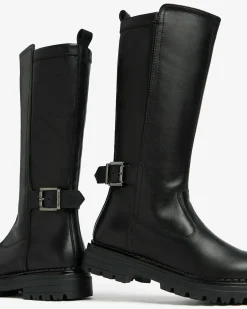 Stivali Teen da Ragazza in Pelle e Materiale Tecnico