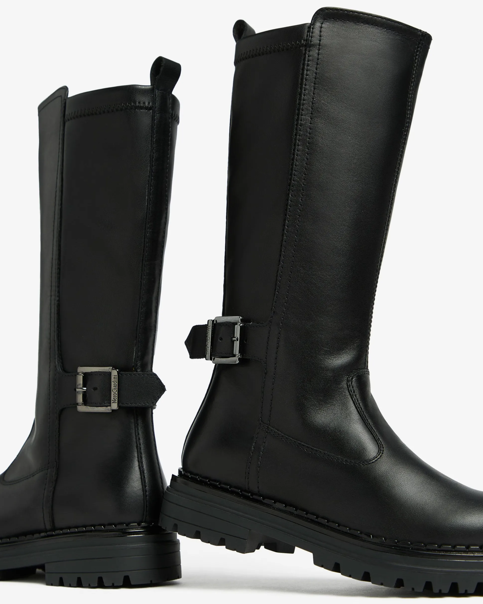 Stivali Teen da Ragazza in Pelle e Materiale Tecnico