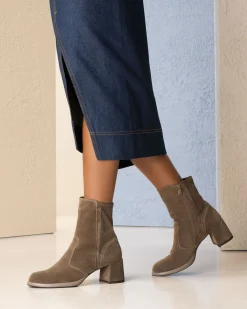 Tronchetti Donna in Suede e Materiale Tecnico