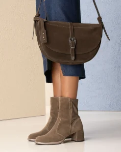 Tronchetti Donna in Suede e Materiale Tecnico