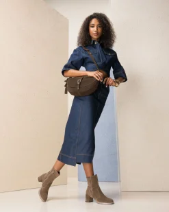Tronchetti Donna in Suede e Materiale Tecnico